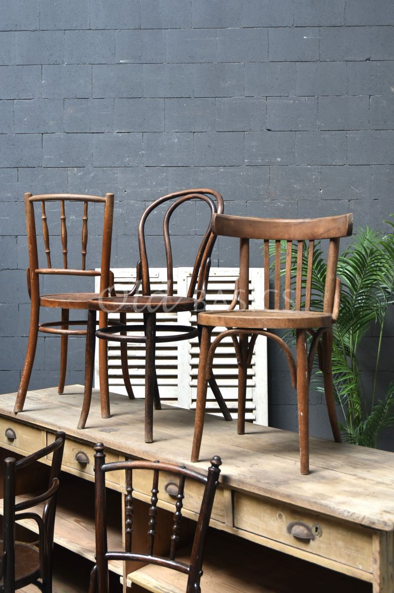Detail van Brocante stoel, naturel, materiaal hout